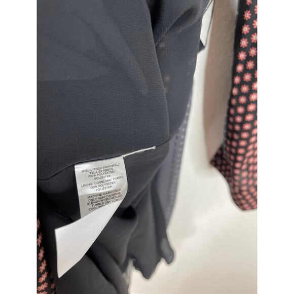 Ann Taylor Patchwork Mixed Print pleated Dress 6 - Picture 7 of 7